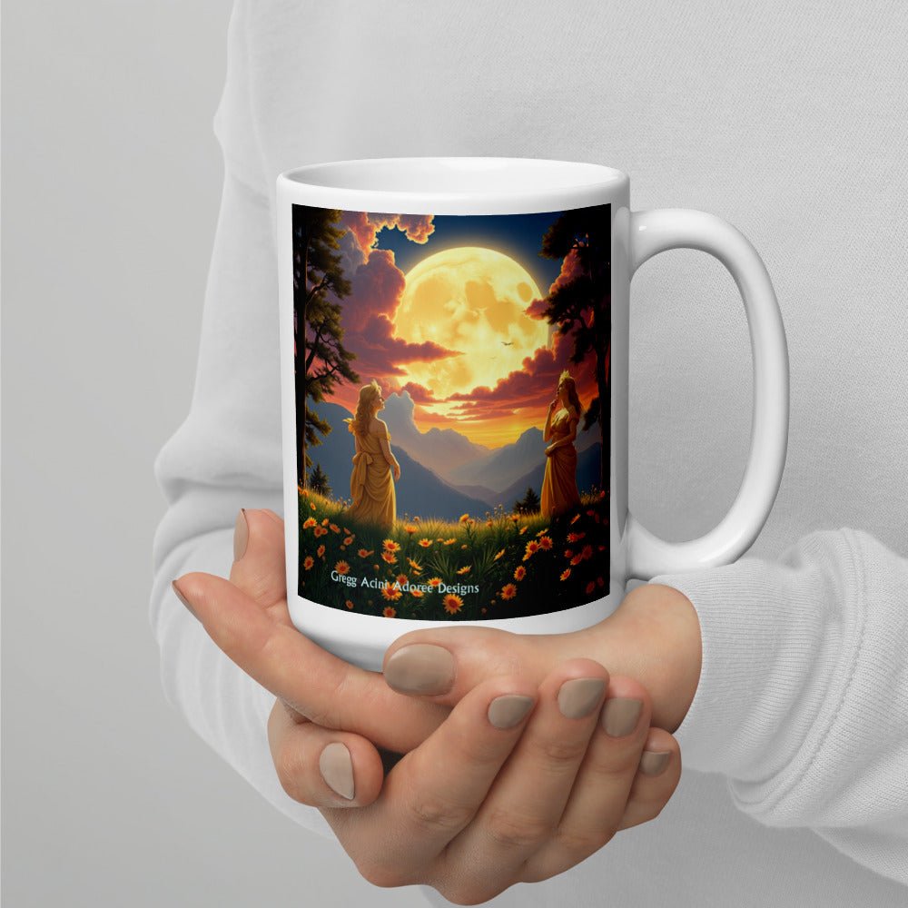 Ladies of the Moon White glossy mug - Gregg Acini Adoree Designs - Mug