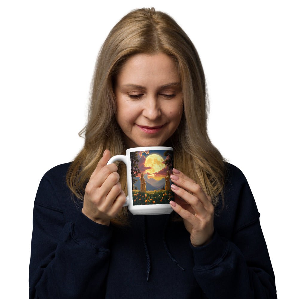 Ladies of the Moon White glossy mug - Gregg Acini Adoree Designs - Mug