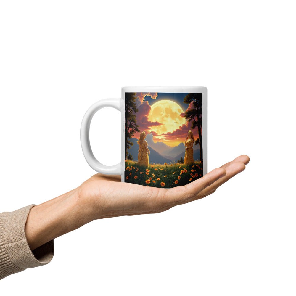 Ladies of the Moon White glossy mug - Gregg Acini Adoree Designs - Mug
