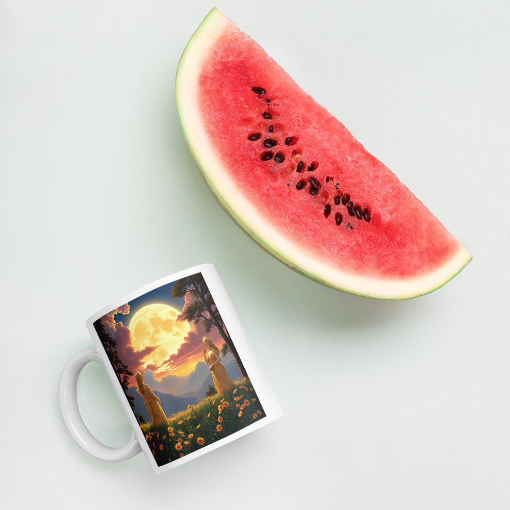 Ladies of the Moon White glossy mug - Gregg Acini Adoree Designs - Mug