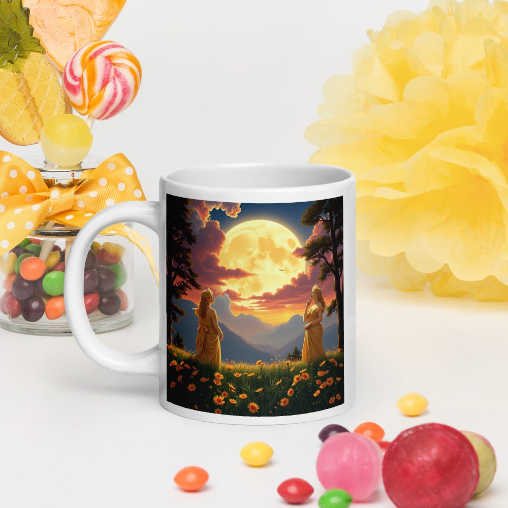 Ladies of the Moon White glossy mug - Gregg Acini Adoree Designs - Mug