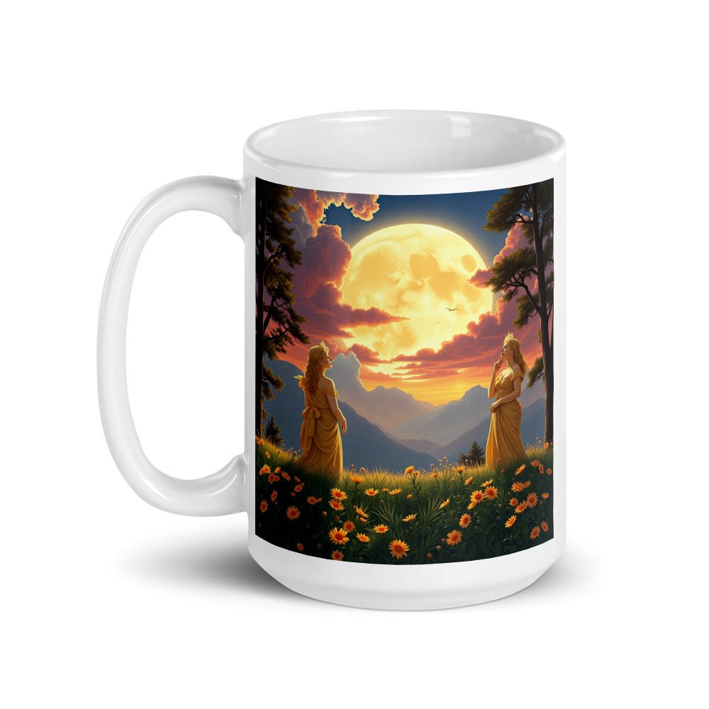 Ladies of the Moon White glossy mug - Gregg Acini Adoree Designs - Mug