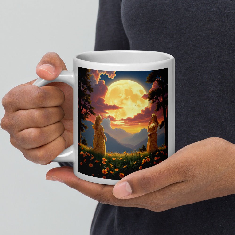 Ladies of the Moon White glossy mug - Gregg Acini Adoree Designs - Mug