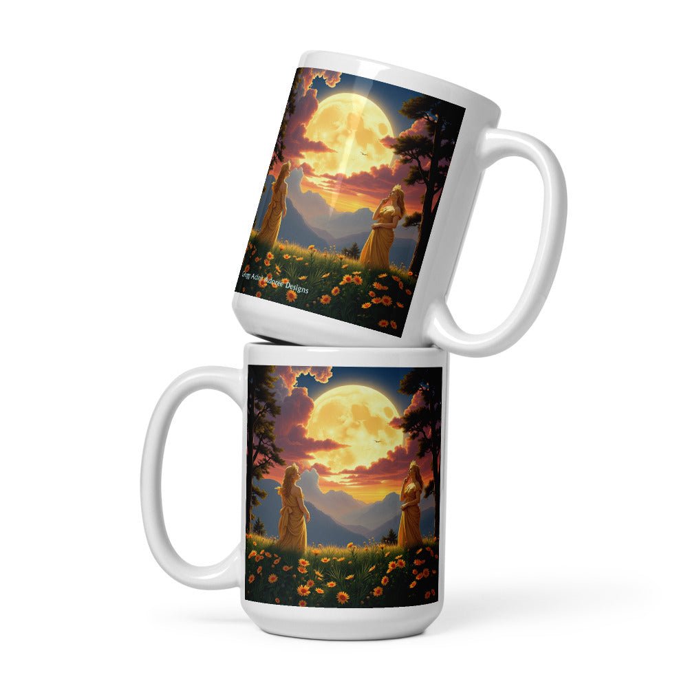Ladies of the Moon White glossy mug - Gregg Acini Adoree Designs - Mug
