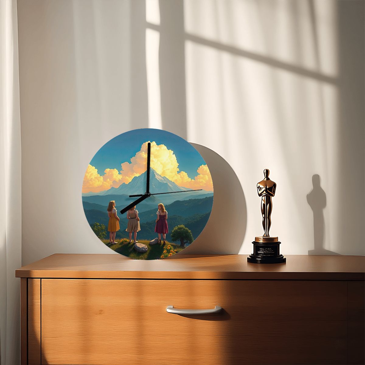 Ladies of the Mountain MDF Wall Clock (Made in USA) - Gregg Acini Adoree Designs - Wall Clock