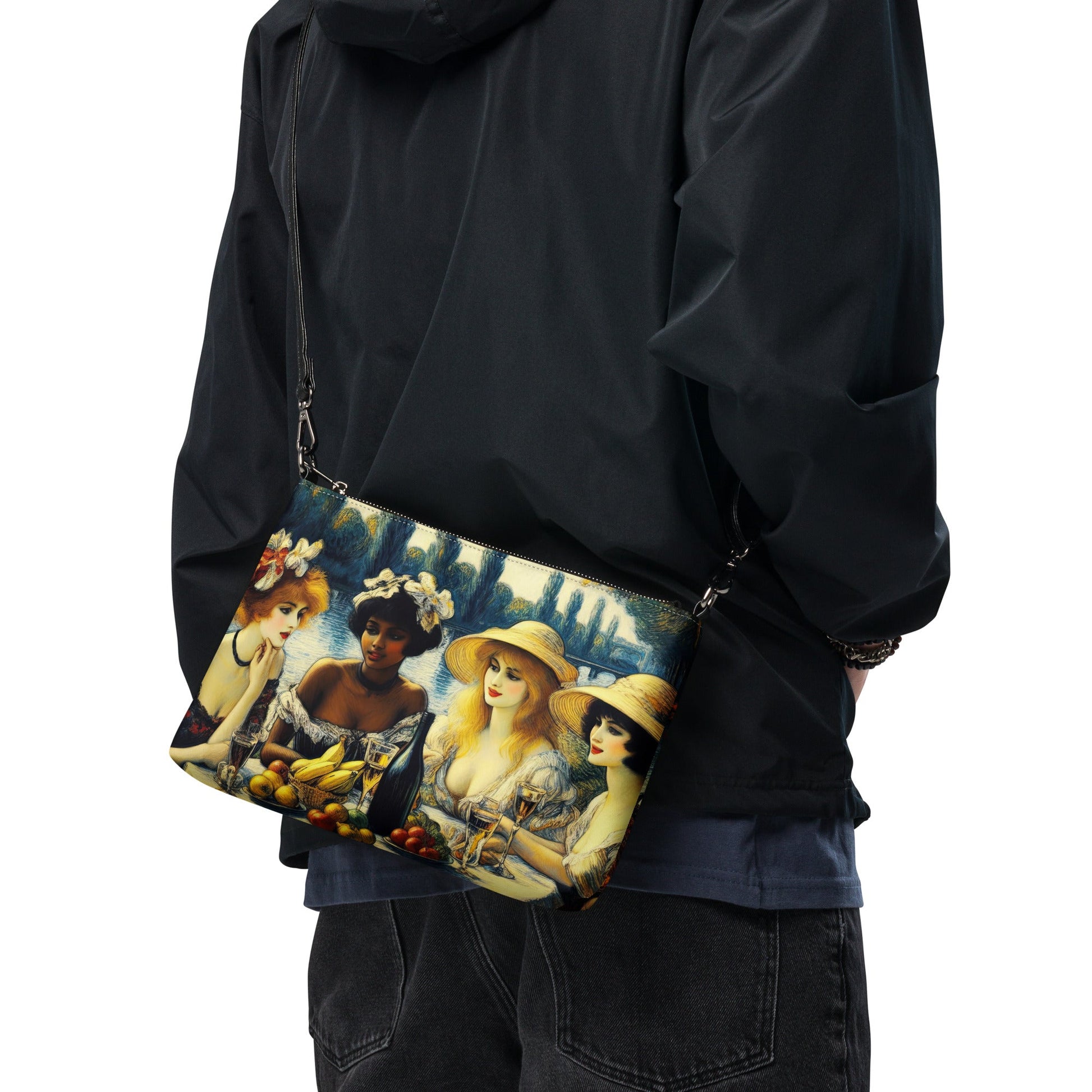 Ladies with Fruit Crossbody bag - Gregg Acini Adoree Designs - Handbag