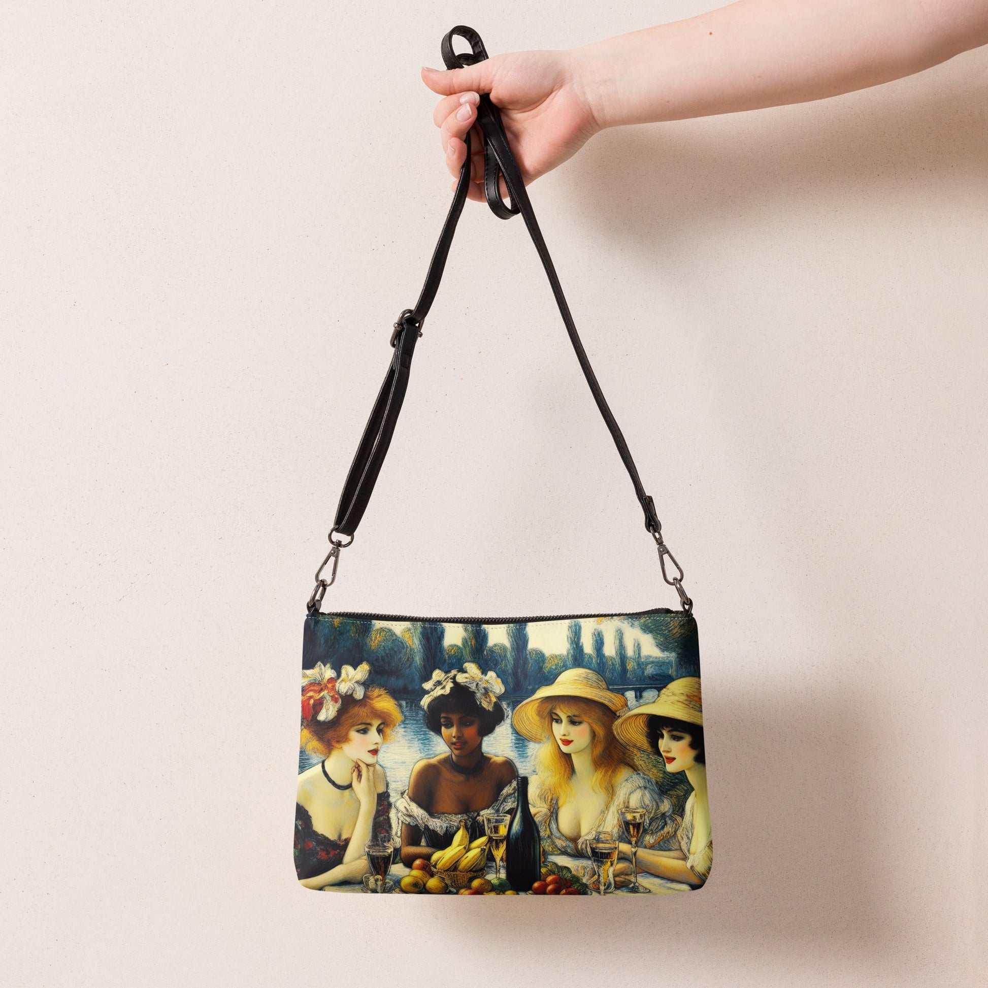 Ladies with Fruit Crossbody bag - Gregg Acini Adoree Designs - Handbag