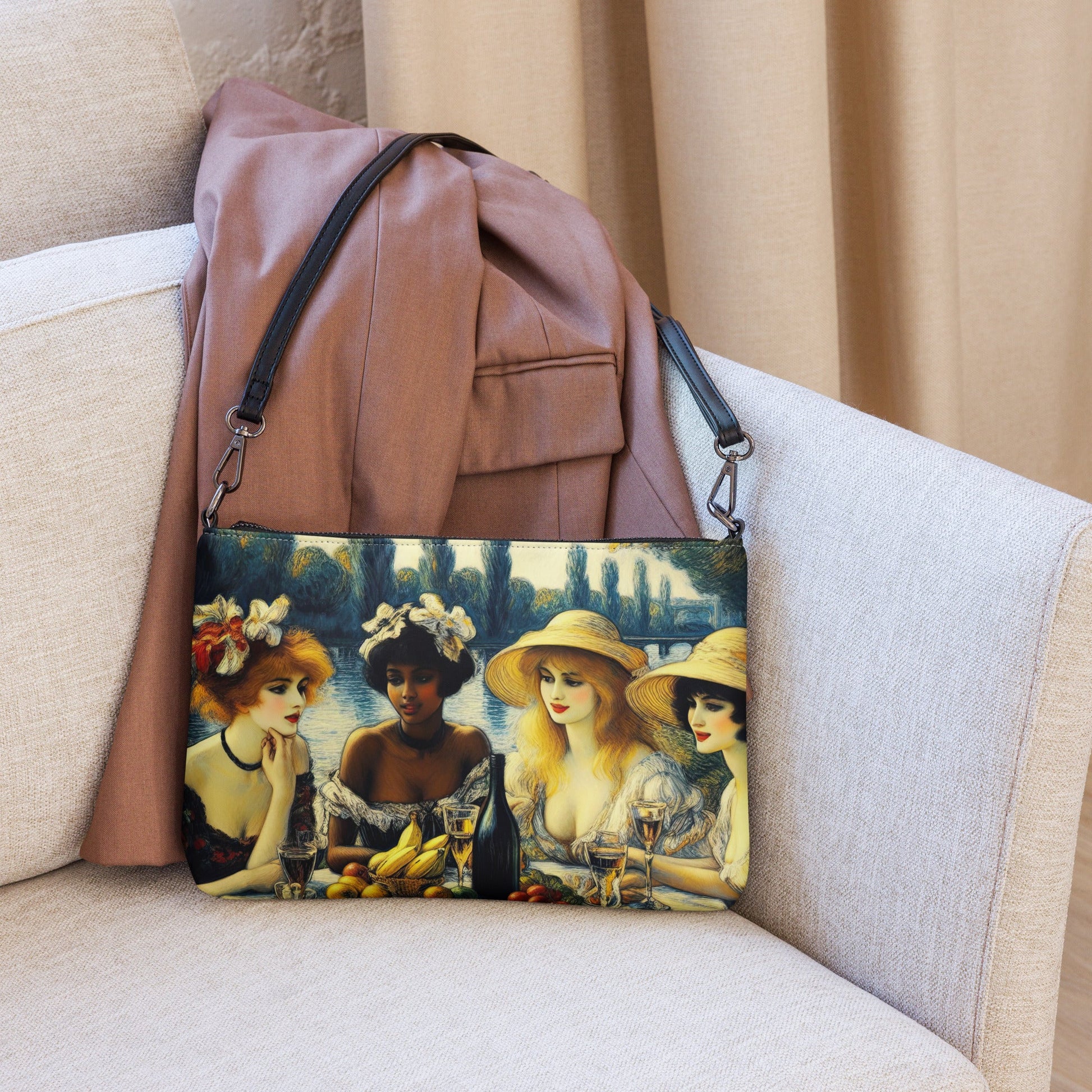 Ladies with Fruit Crossbody bag - Gregg Acini Adoree Designs - Handbag