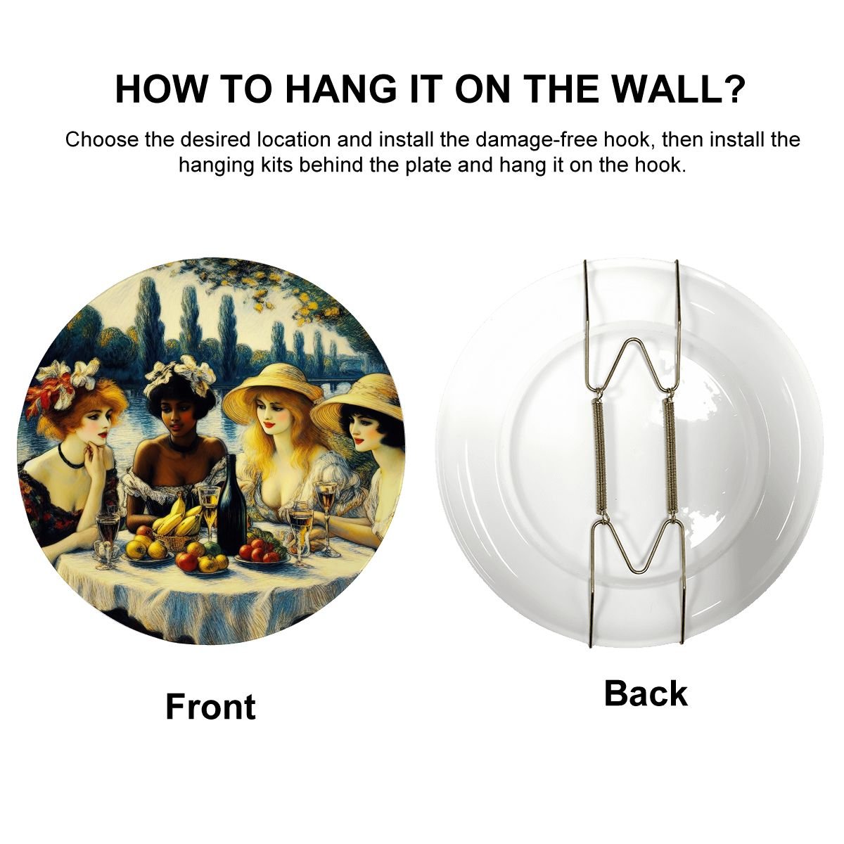 Ladies with Fruit Decorative Plate - Gregg Acini Adoree Designs - Home Accessories