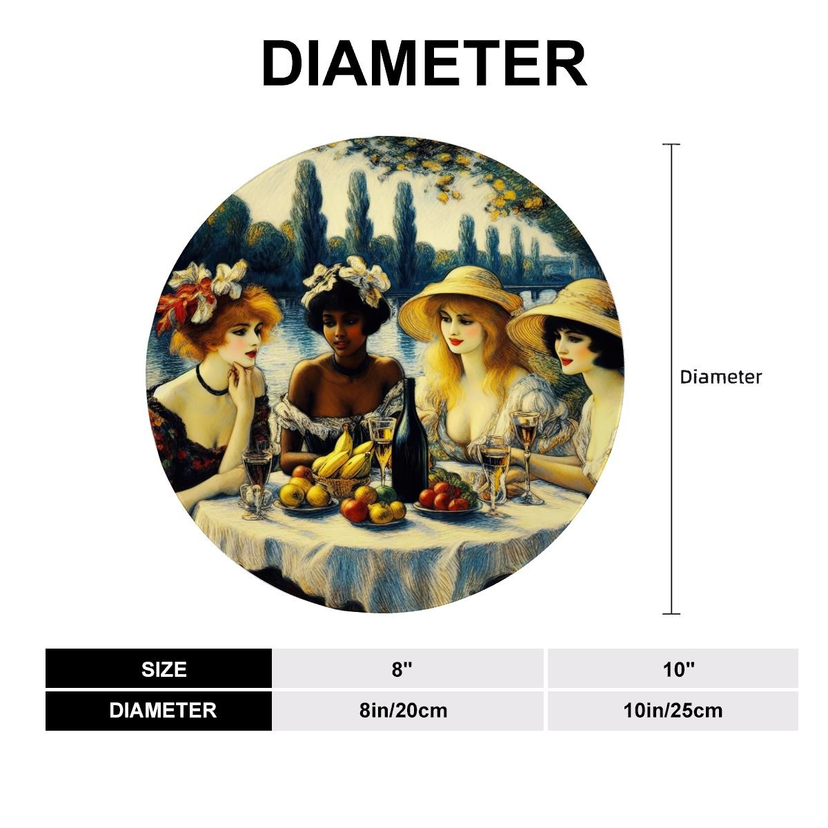 Ladies with Fruit Decorative Plate - Gregg Acini Adoree Designs - Home Accessories