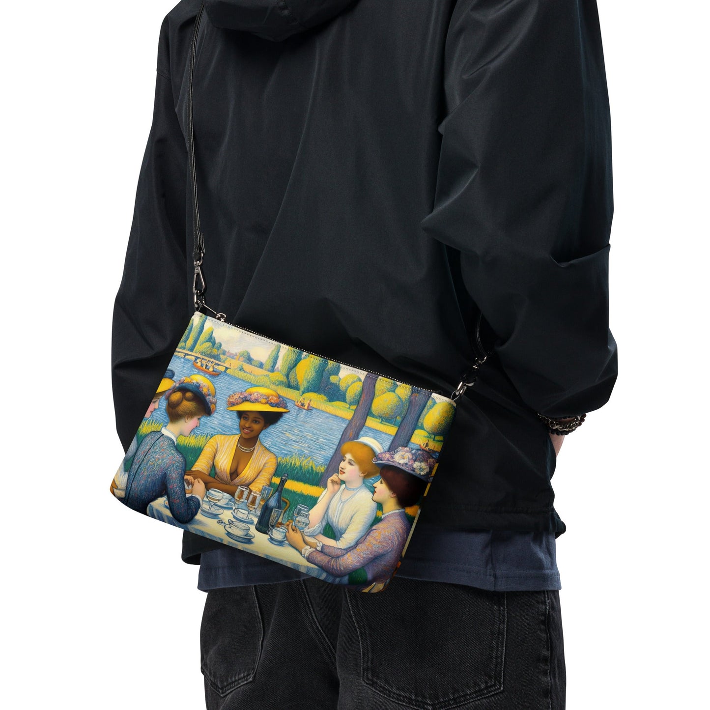 Ladies with the Yellow Hats Crossbody bag - Gregg Acini Adoree Designs - Handbag