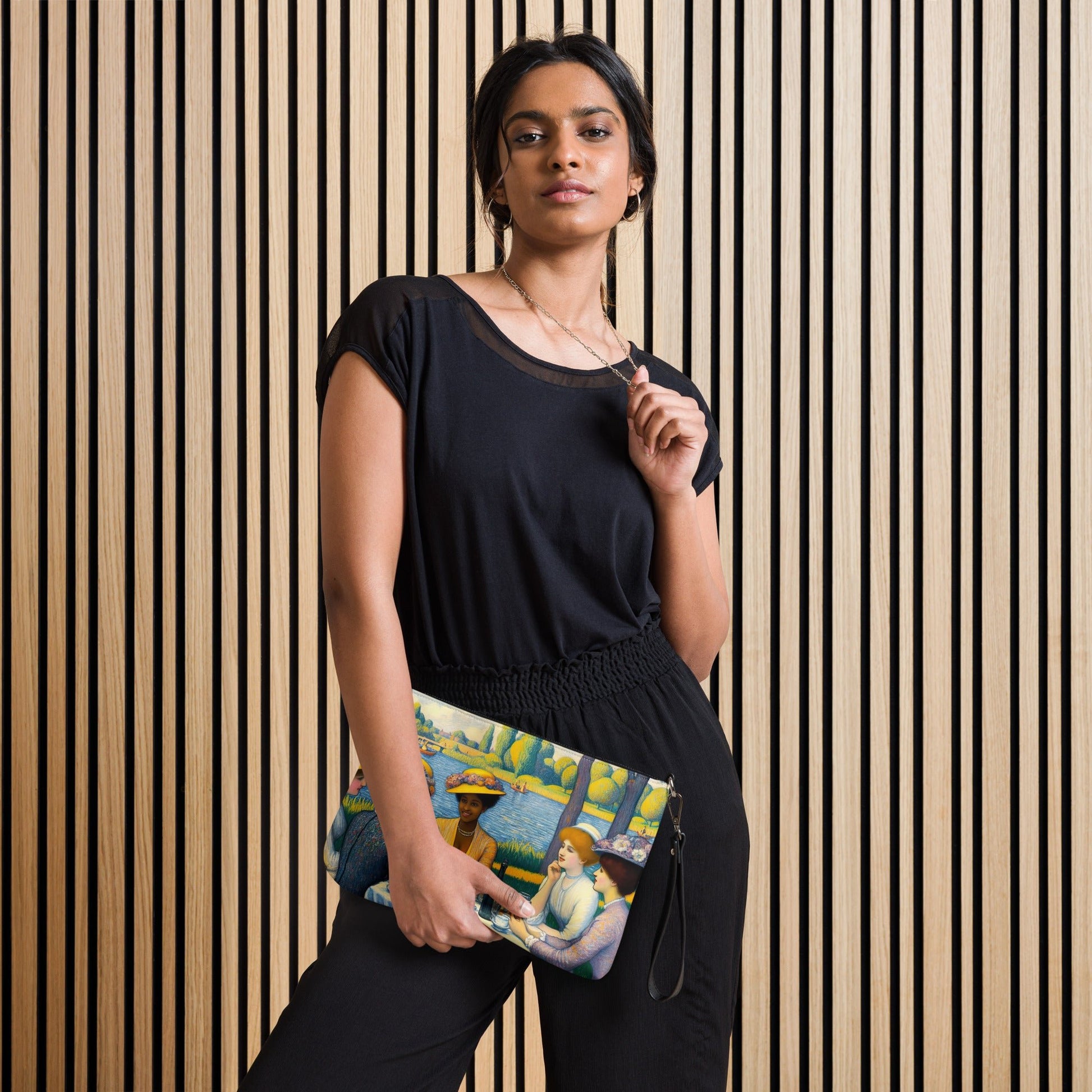 Ladies with the Yellow Hats Crossbody bag - Gregg Acini Adoree Designs - Handbag