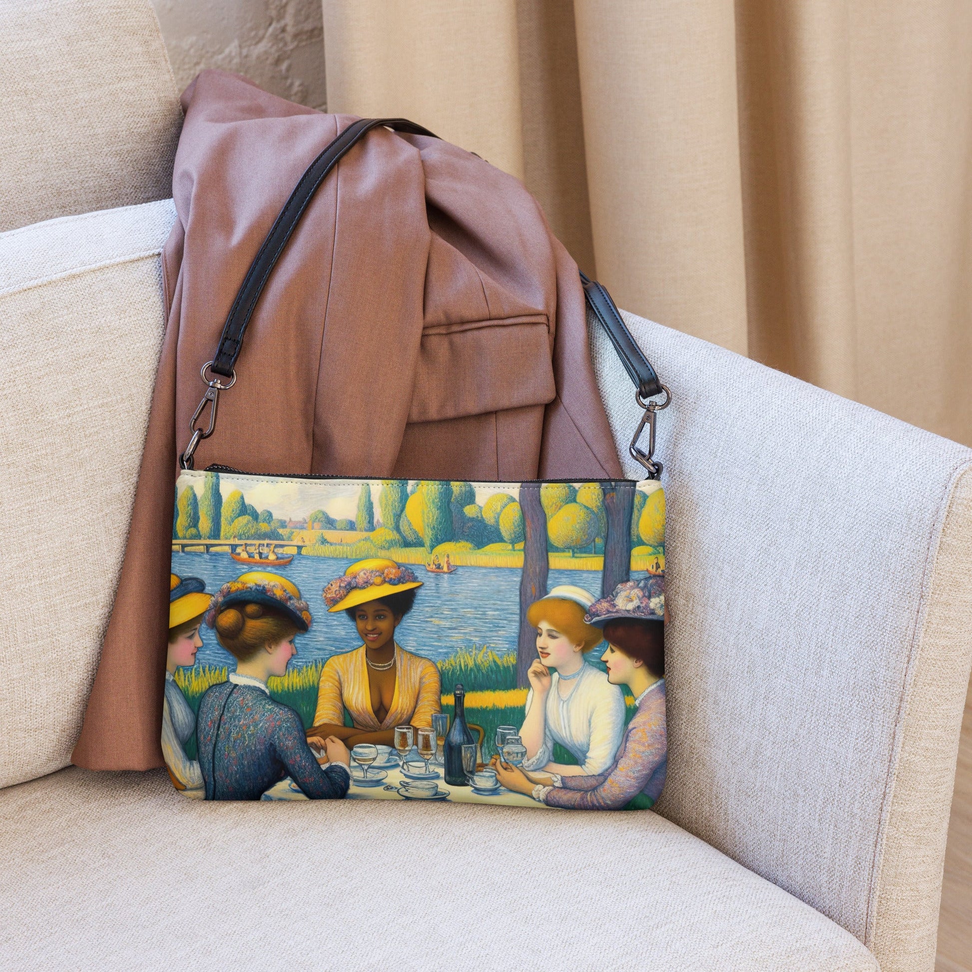 Ladies with the Yellow Hats Crossbody bag - Gregg Acini Adoree Designs - Handbag