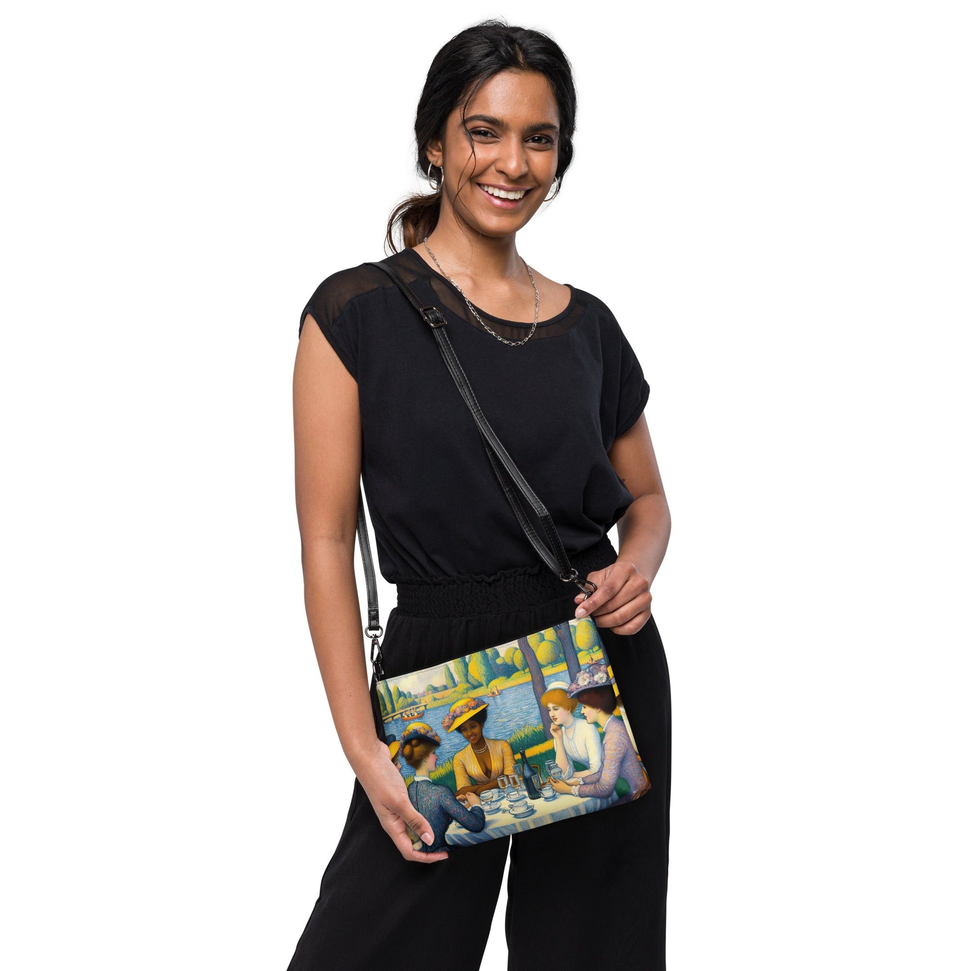 Ladies with the Yellow Hats Crossbody bag - Gregg Acini Adoree Designs - Handbag