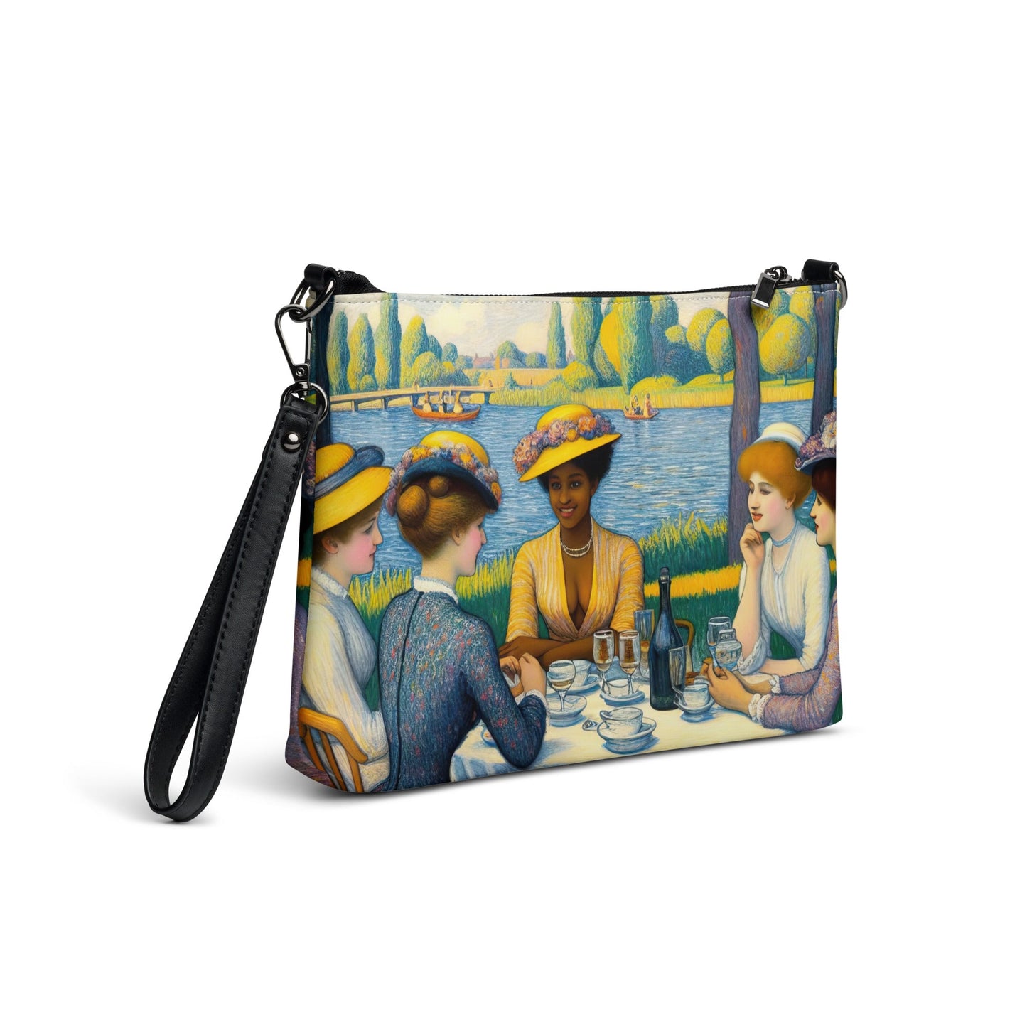 Ladies with the Yellow Hats Crossbody bag - Gregg Acini Adoree Designs - Handbag