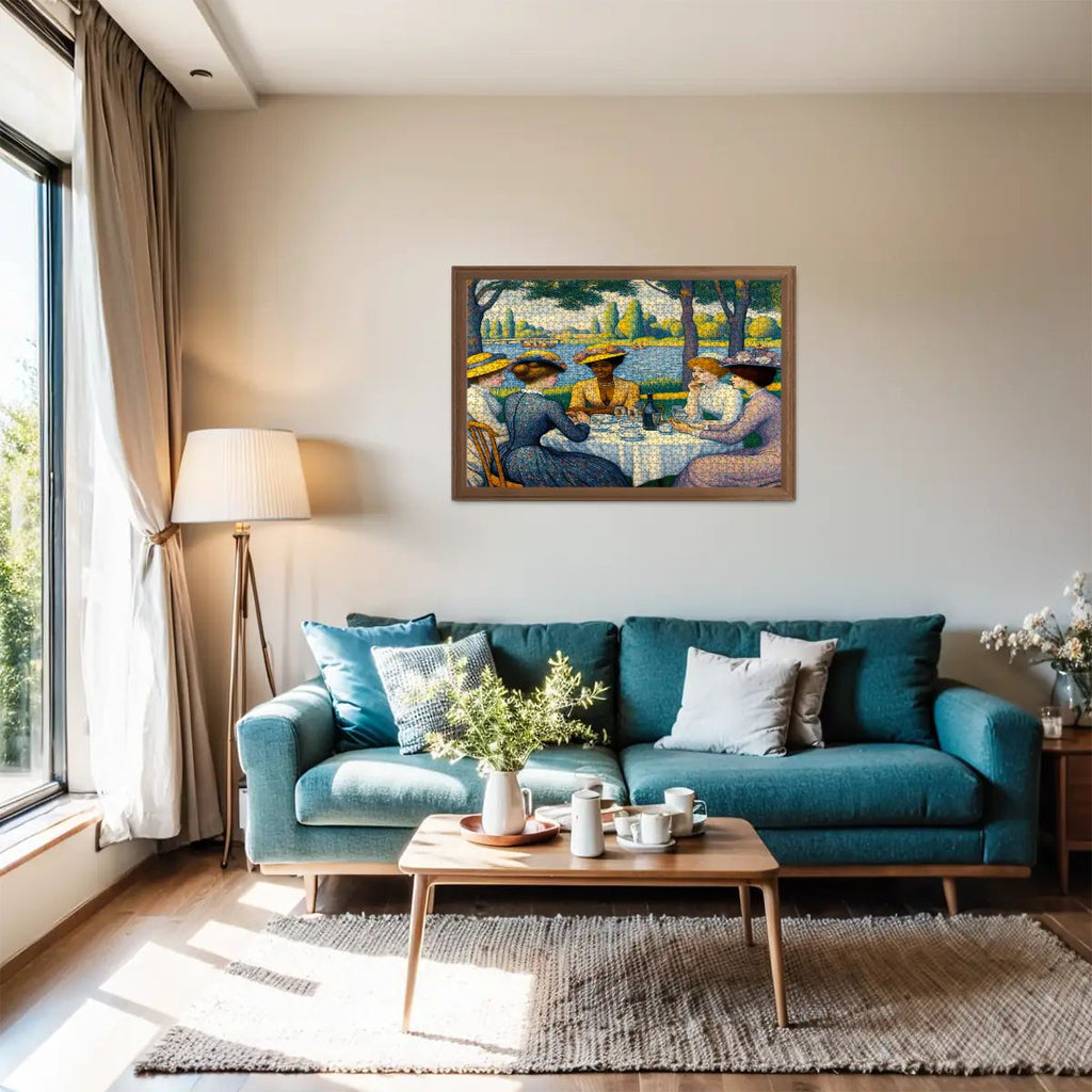 Ladies with the Yellow Hats Wooden Jigsaw Puzzles 1000 pcs - Gregg Acini Adoree Designs - Jigsaw Puzzle