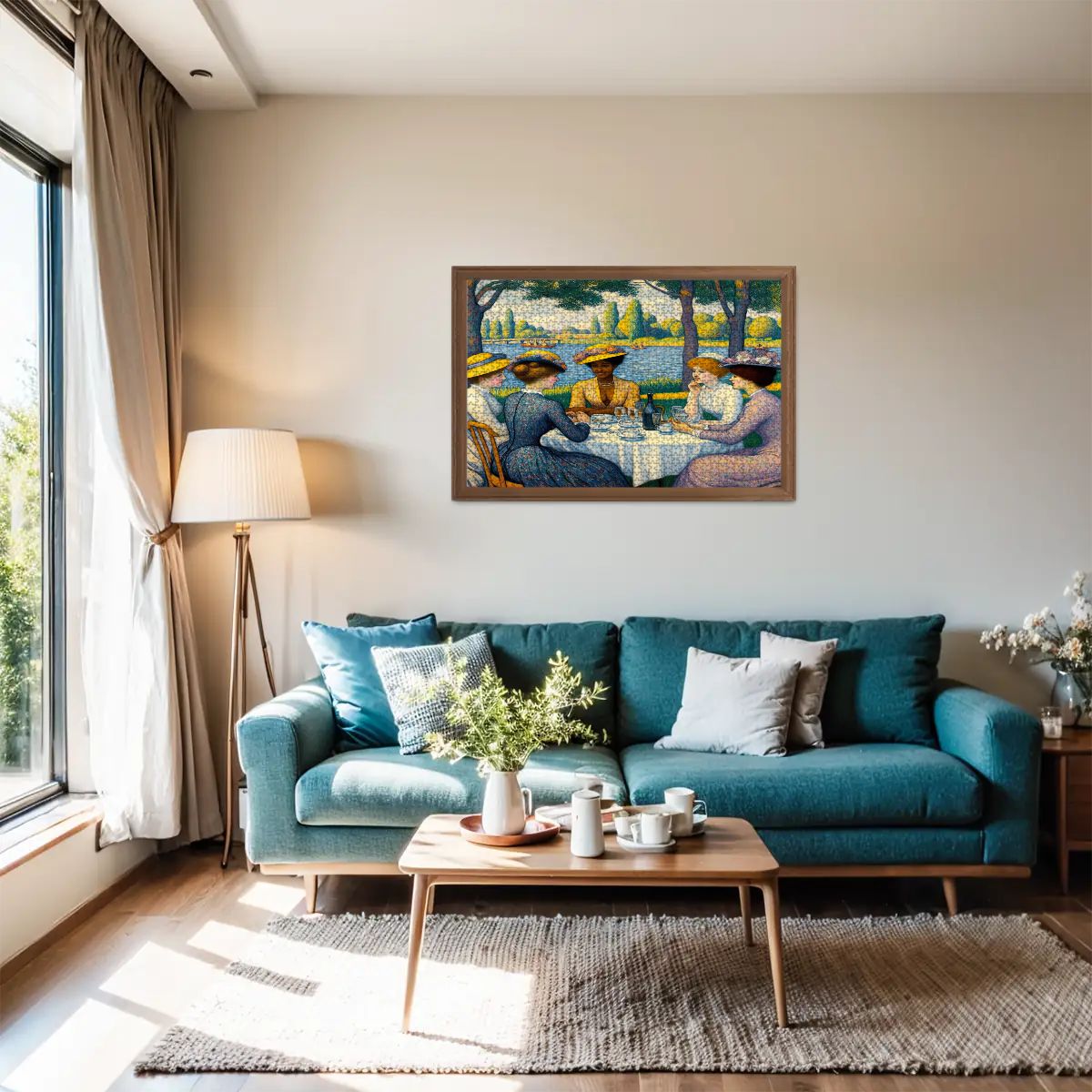 Ladies with the Yellow Hats Wooden Jigsaw Puzzles 1000 pcs - Gregg Acini Adoree Designs - Jigsaw Puzzle