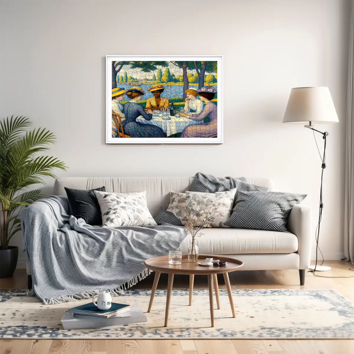 Ladies with the Yellow Hats Wooden Jigsaw Puzzles 500 pcs - Gregg Acini Adoree Designs - Jigsaw Puzzle