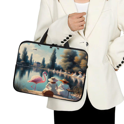 Lakeside Flamingo Laptop Bag - Gregg Acini Adoree Designs - Laptop Bag