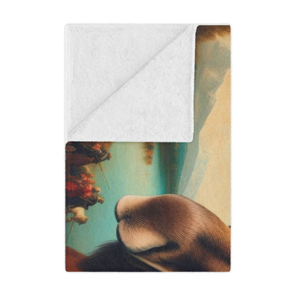Lakeside Remby Moose Microfiber Blanket – Cozy & Fun for Home Decor - Gregg Acini Adoree Designs - Blanket