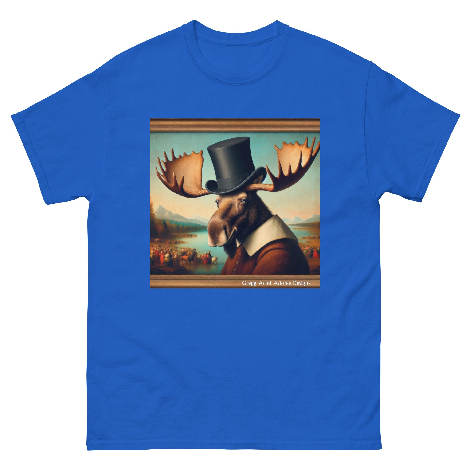 Lakeside Remby Moose Unisex classic tee by Gregg Acini Adoree - Gregg Acini Adoree Designs - Tee Shirt