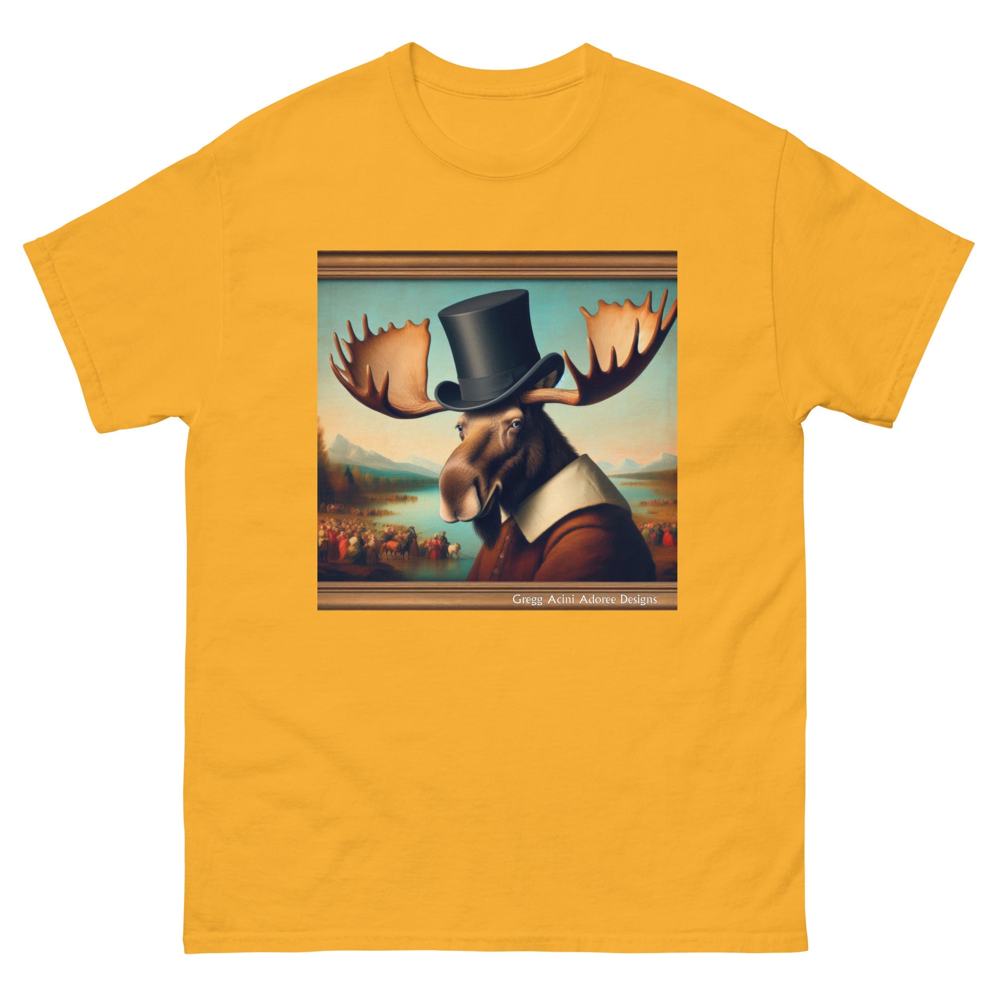Lakeside Remby Moose Unisex classic tee by Gregg Acini Adoree - Gregg Acini Adoree Designs - Tee Shirt
