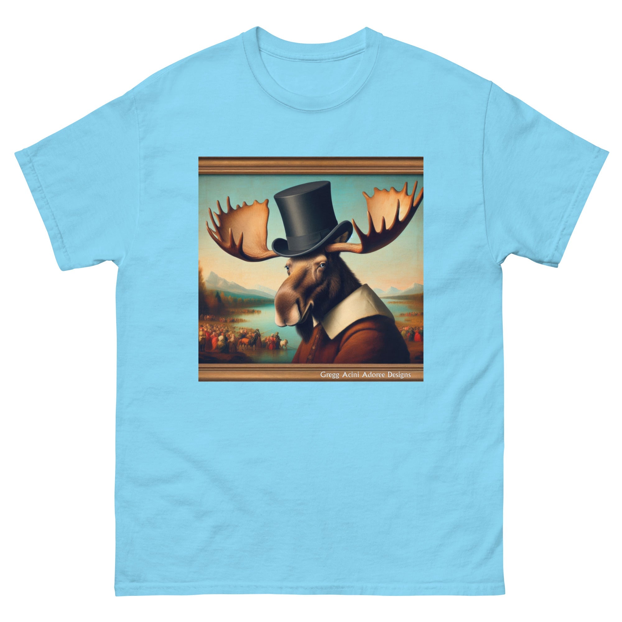 Lakeside Remby Moose Unisex classic tee by Gregg Acini Adoree - Gregg Acini Adoree Designs - Tee Shirt