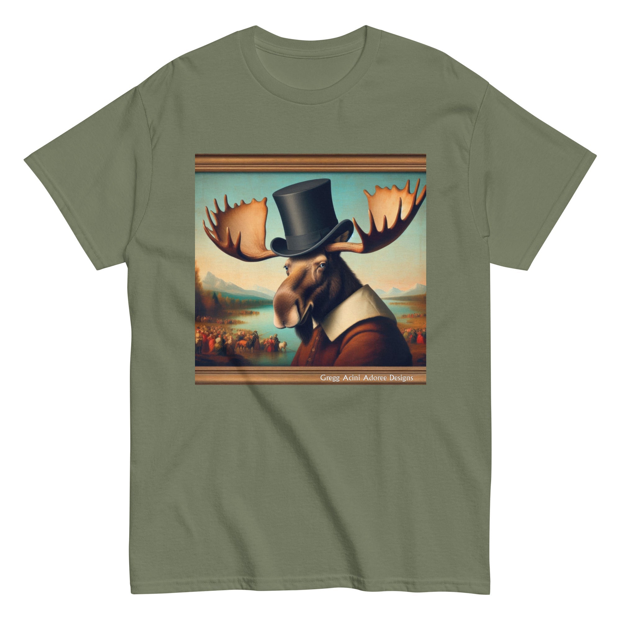 Lakeside Remby Moose Unisex classic tee by Gregg Acini Adoree - Gregg Acini Adoree Designs - Tee Shirt