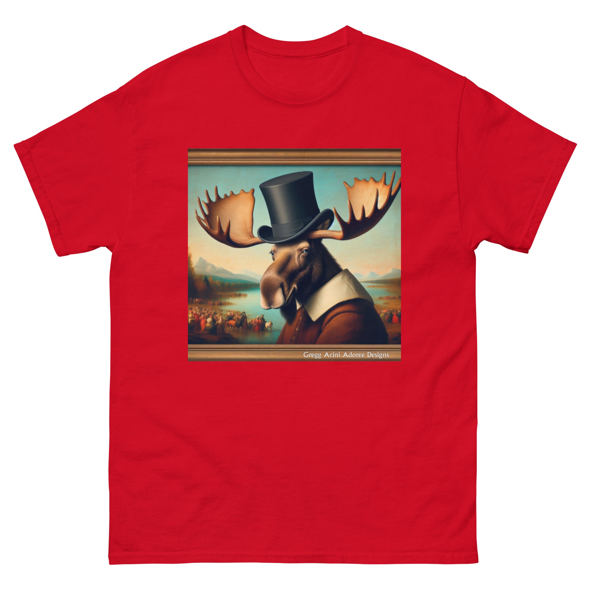 Lakeside Remby Moose Unisex classic tee by Gregg Acini Adoree - Gregg Acini Adoree Designs - Tee Shirt