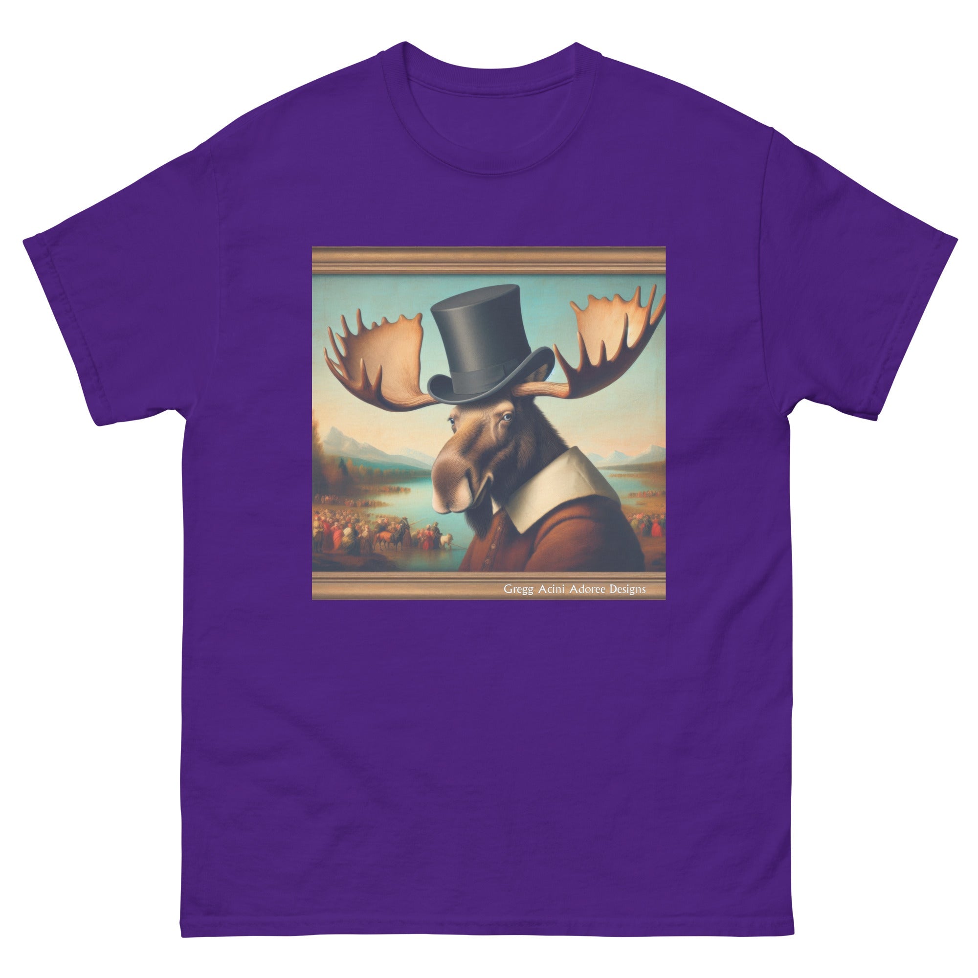 Lakeside Remby Moose Unisex classic tee by Gregg Acini Adoree - Gregg Acini Adoree Designs - Tee Shirt