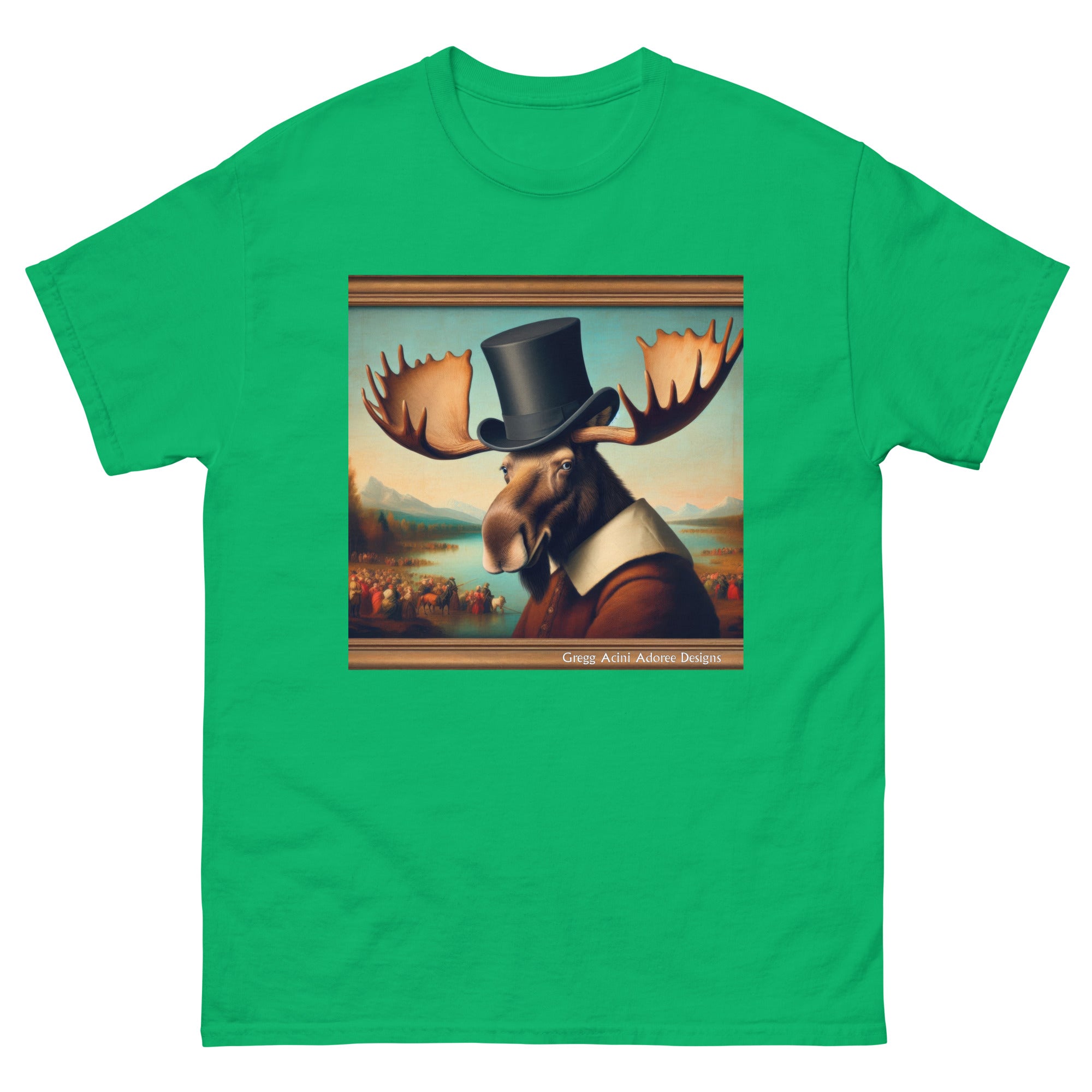 Lakeside Remby Moose Unisex classic tee by Gregg Acini Adoree - Gregg Acini Adoree Designs - Tee Shirt