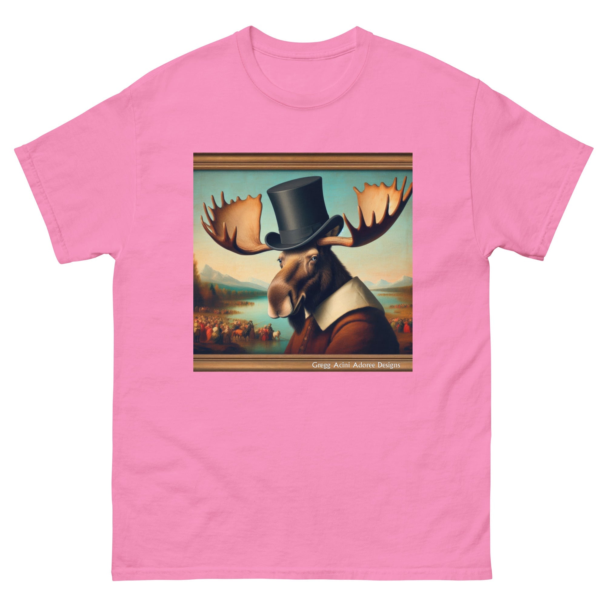 Lakeside Remby Moose Unisex classic tee by Gregg Acini Adoree - Gregg Acini Adoree Designs - Tee Shirt