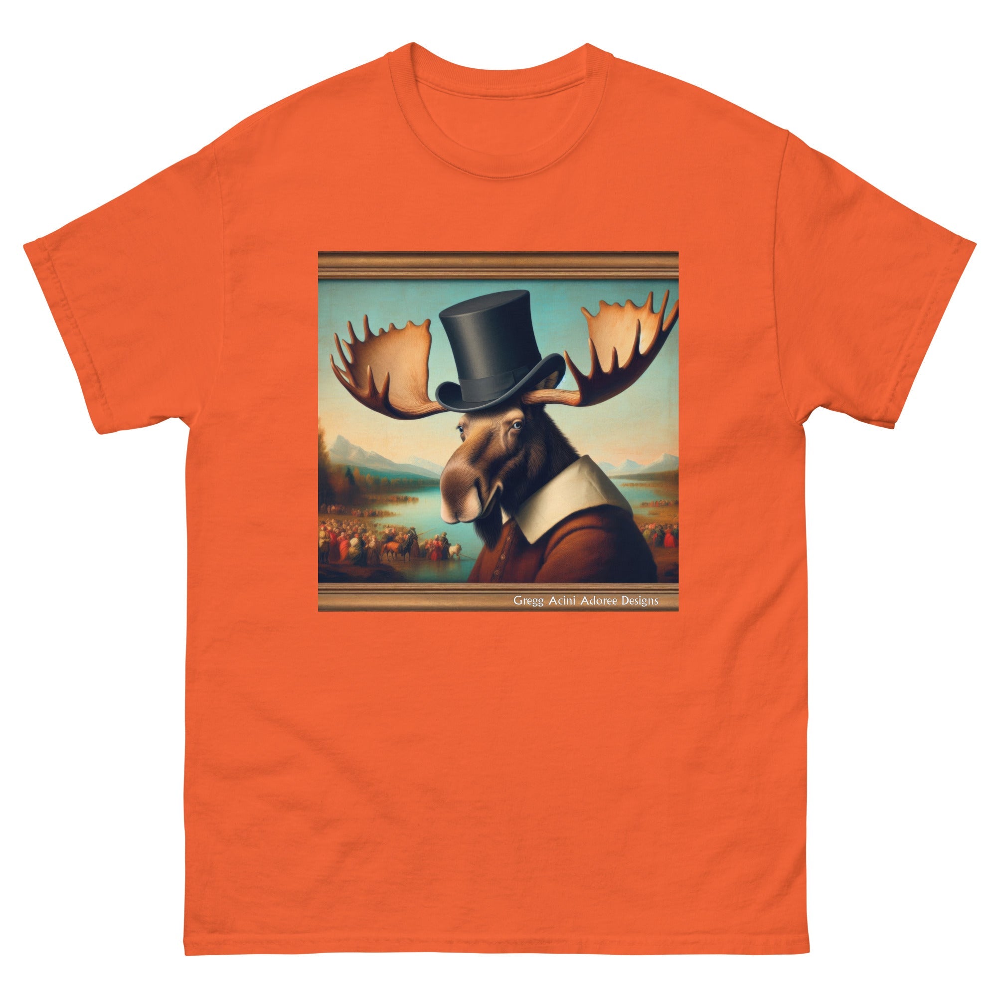 Lakeside Remby Moose Unisex classic tee by Gregg Acini Adoree - Gregg Acini Adoree Designs - Tee Shirt