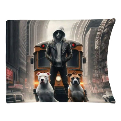 Loyalty 300 GSM Flannel Throw Blanket (Made in USA) - Gregg Acini Adoree Designs - Blanket