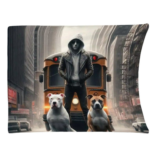 Loyalty 300 GSM Flannel Throw Blanket (Made in USA) - Gregg Acini Adoree Designs - Blanket