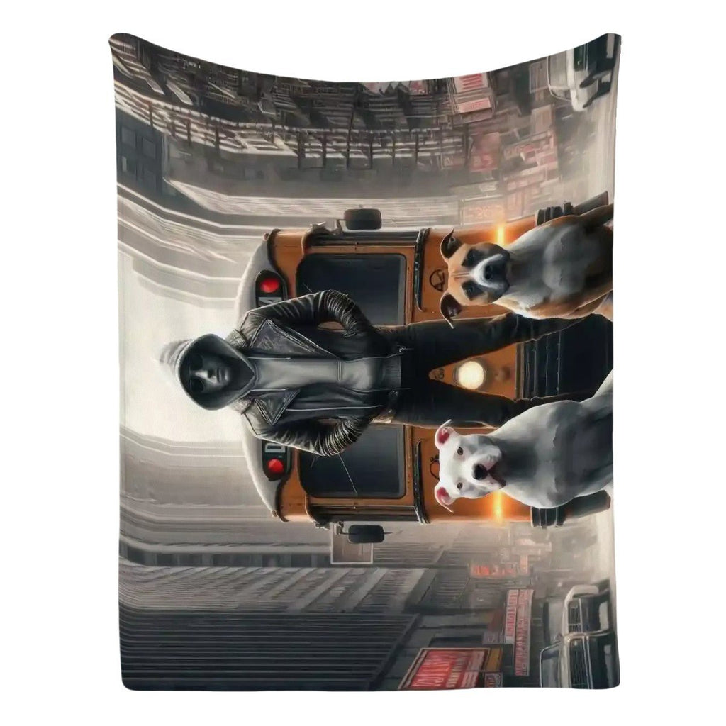 Loyalty 300 GSM Flannel Throw Blanket (Made in USA) - Gregg Acini Adoree Designs - Blanket