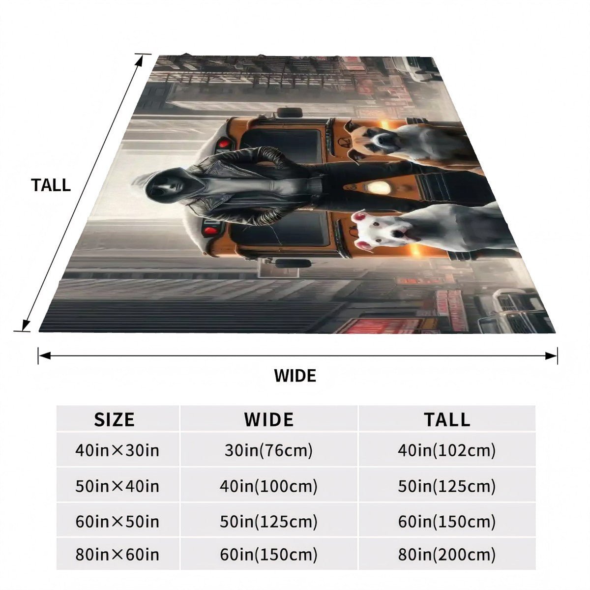 Loyalty 300 GSM Flannel Throw Blanket (Made in USA) - Gregg Acini Adoree Designs - Blanket