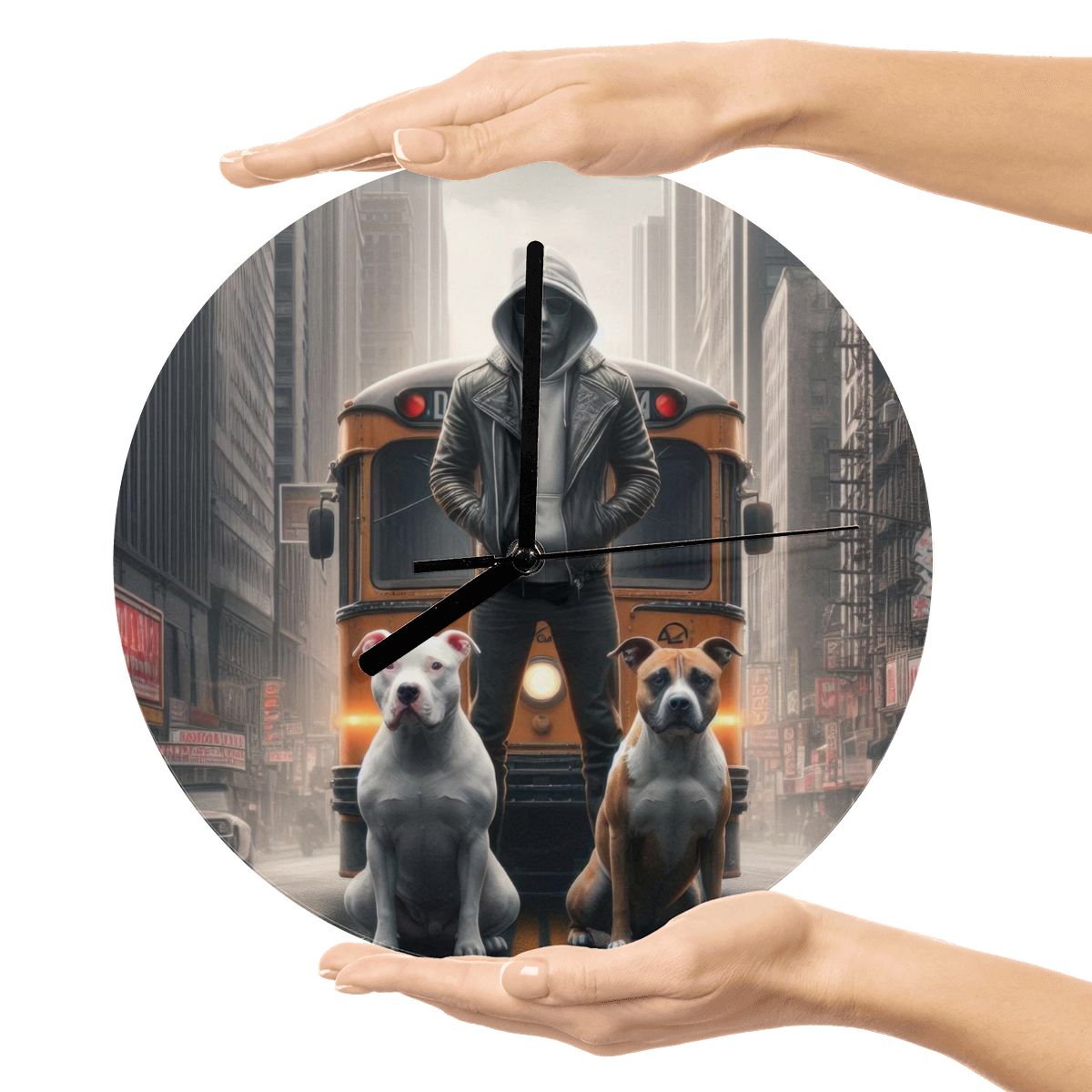 Loyalty MDF Wall Clock (Made in USA) - Gregg Acini Adoree Designs - Wall Clock