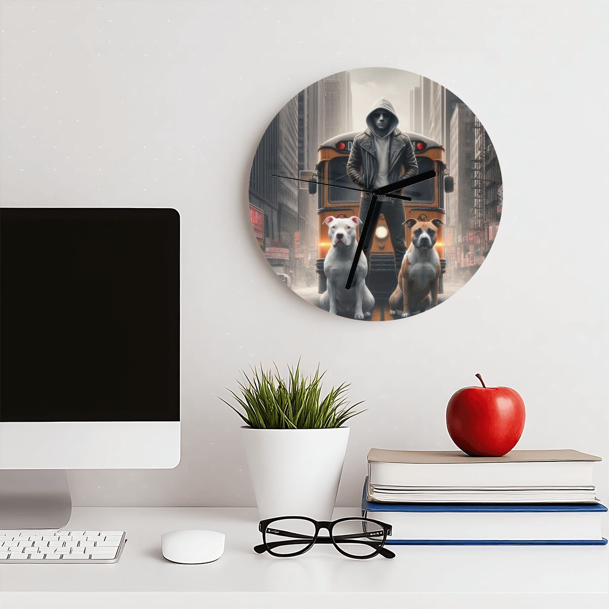 Loyalty MDF Wall Clock (Made in USA) - Gregg Acini Adoree Designs - Wall Clock