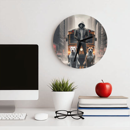 Loyalty MDF Wall Clock (Made in USA) - Gregg Acini Adoree Designs - Wall Clock