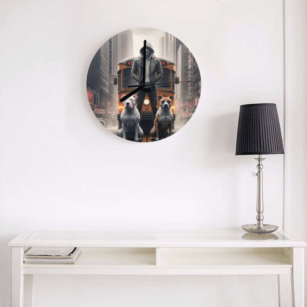 Loyalty MDF Wall Clock (Made in USA) - Gregg Acini Adoree Designs - Wall Clock