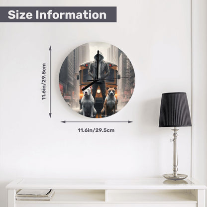 Loyalty MDF Wall Clock (Made in USA) - Gregg Acini Adoree Designs - Wall Clock