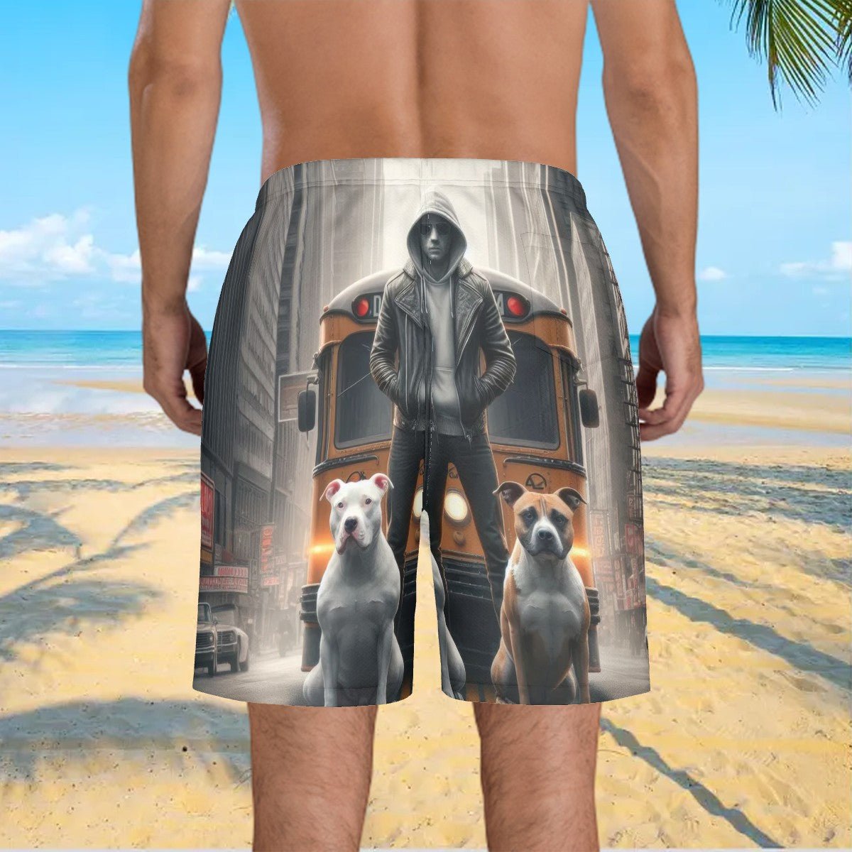 Loyalty Men's Beach Shorts - Gregg Acini Adoree Designs - Swimsuit
