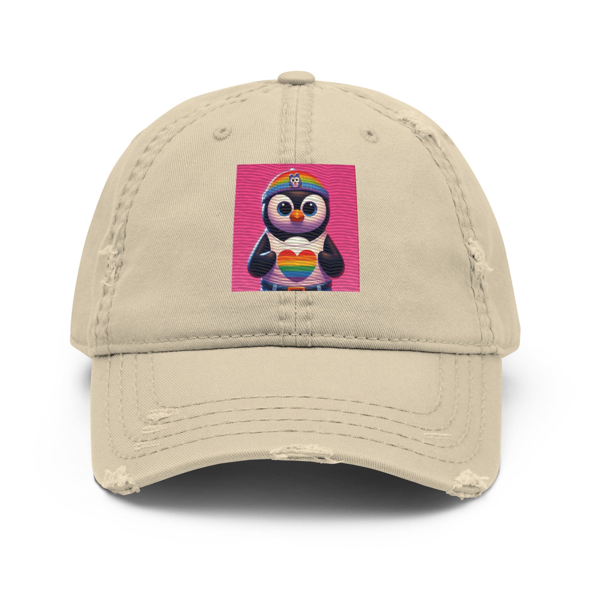 Luz the Penguin Distressed Hat - Gregg Acini Adoree Designs - Hat