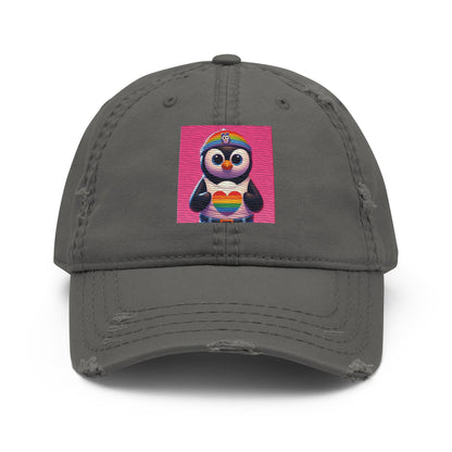 Luz the Penguin Distressed Hat - Gregg Acini Adoree Designs - Hat