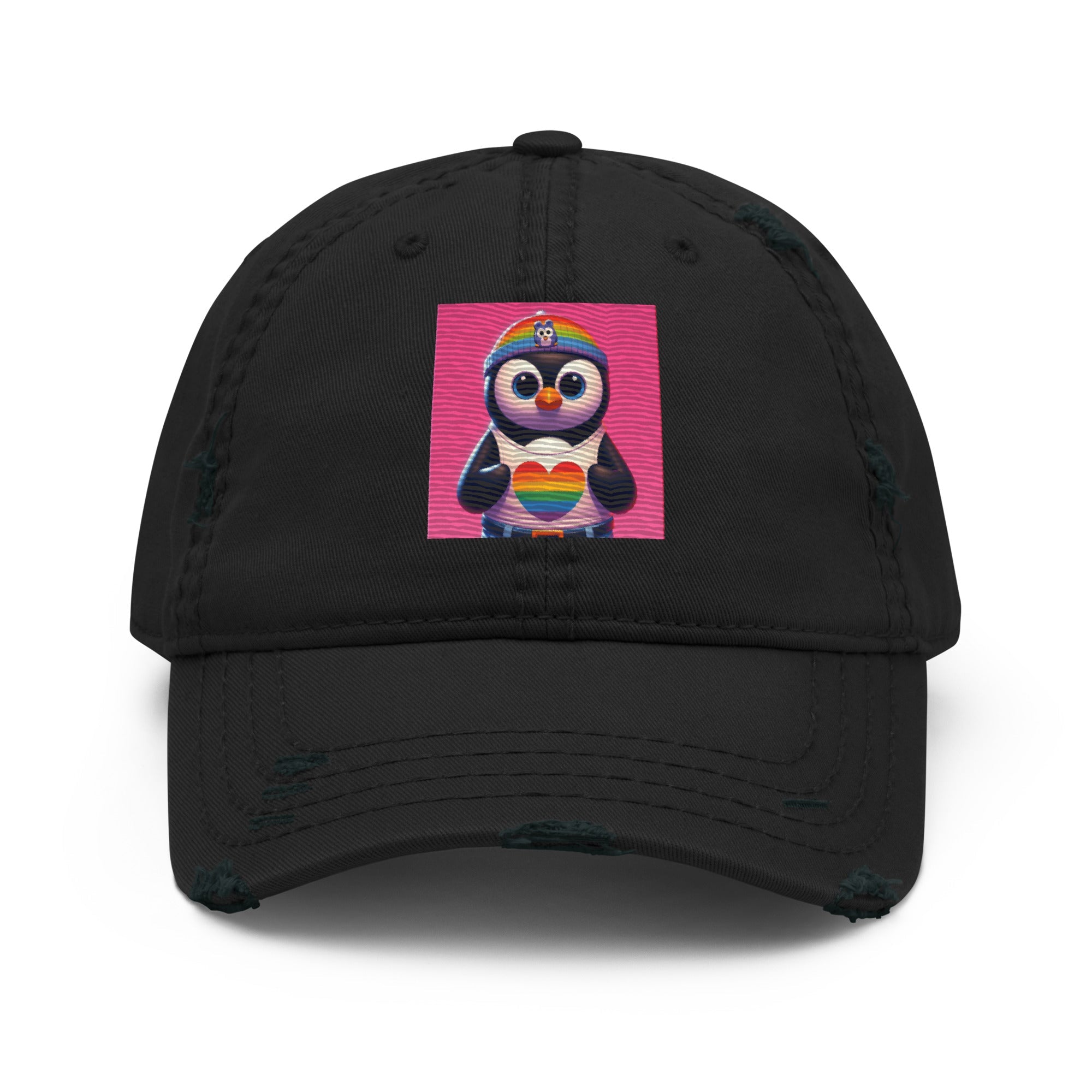 Luz the Penguin Distressed Hat - Gregg Acini Adoree Designs - Hat