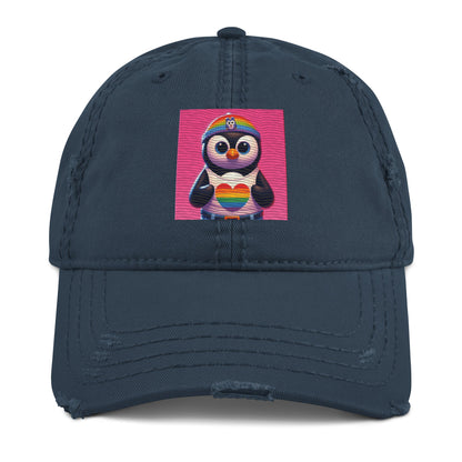 Luz the Penguin Distressed Hat - Gregg Acini Adoree Designs - Hat