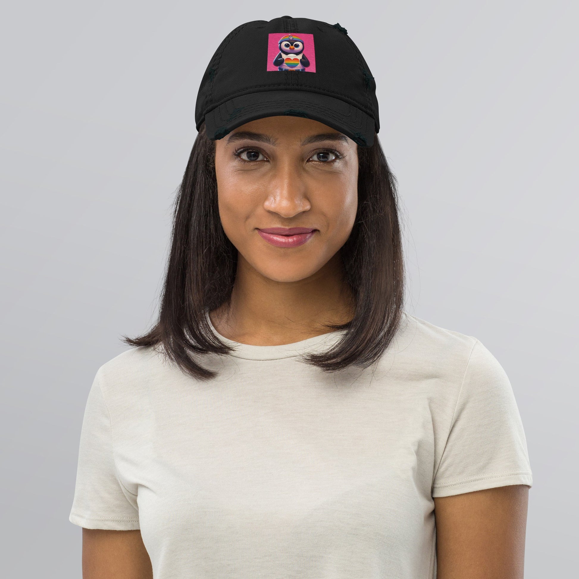 Luz the Penguin Distressed Hat - Gregg Acini Adoree Designs - Hat