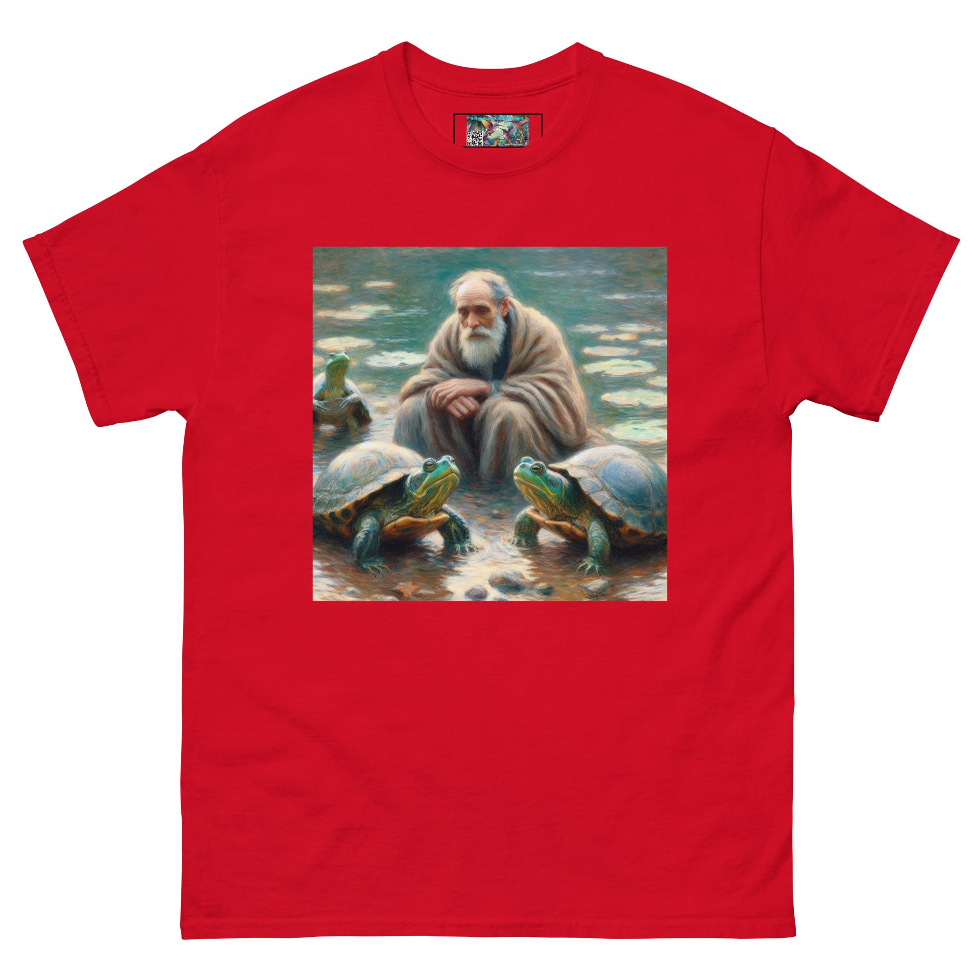 Man with Turtles Unisex classic tee - Gregg Acini Adoree Designs - T-Shirt