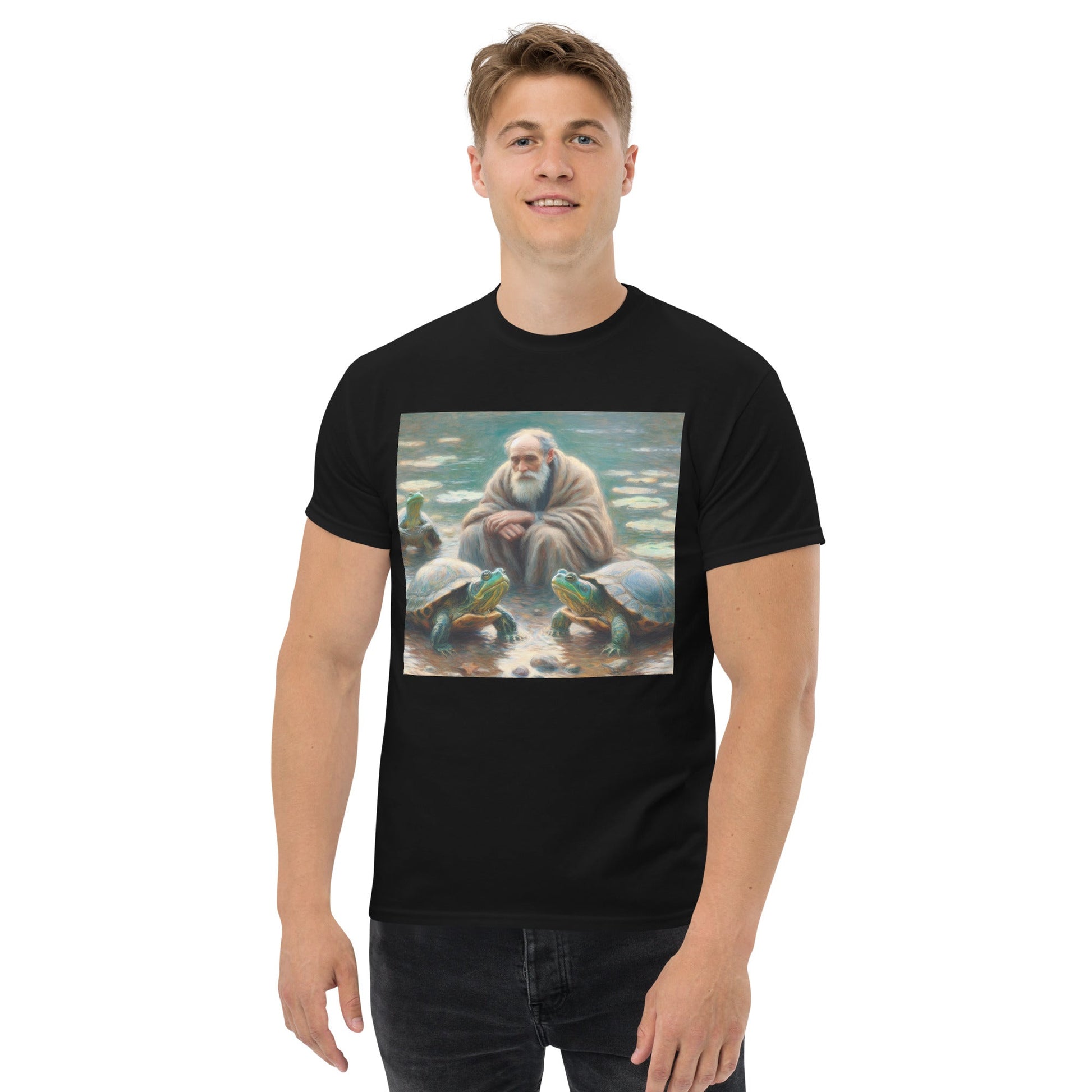 Man with Turtles Unisex classic tee - Gregg Acini Adoree Designs - T-Shirt